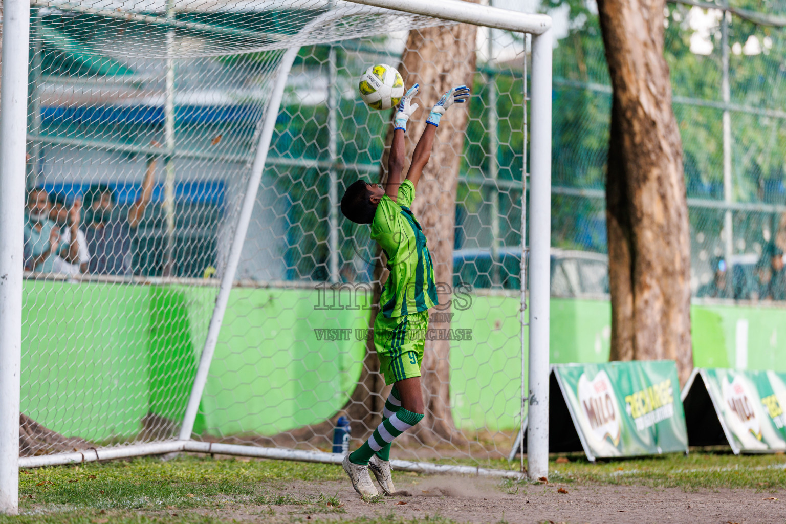 Day 4 of MILO Academy Championship 2025 (U14) was held on Sunday, 2nd November 2025 at Henveiru Football Grounds, Male', Maldives . 
Photos: Hassan Simah / images.mv