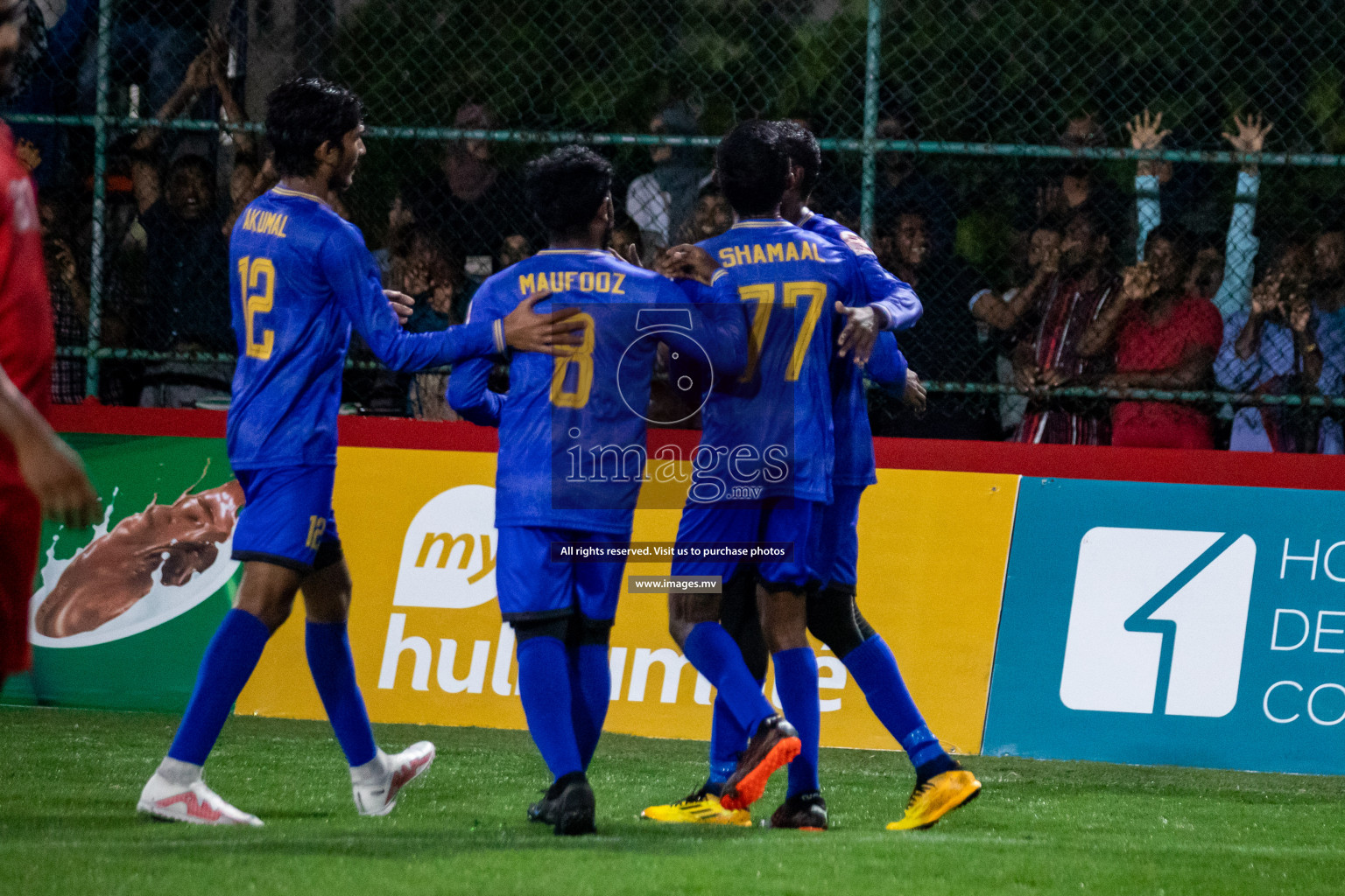 Customs RC vs Club Aasandha in Club Maldives Cup 2022 was held in Hulhumale', Maldives on Saturday, 15th October 2022. Photos: Hassan Simah/ images.mv