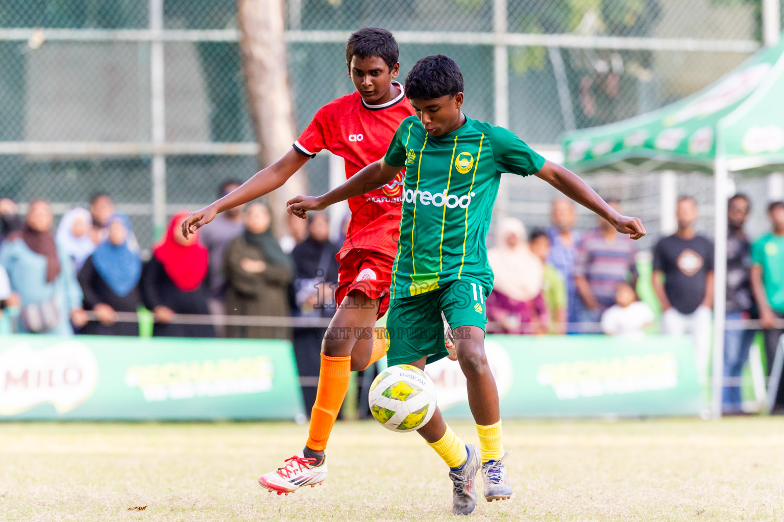 Day 5 of MILO Academy Championship 2025 (U14) was held on Monday, 3rd November 2025 at Henveiru Football Grounds, Male', Maldives . Photos: Nausham Waheed / images.mv