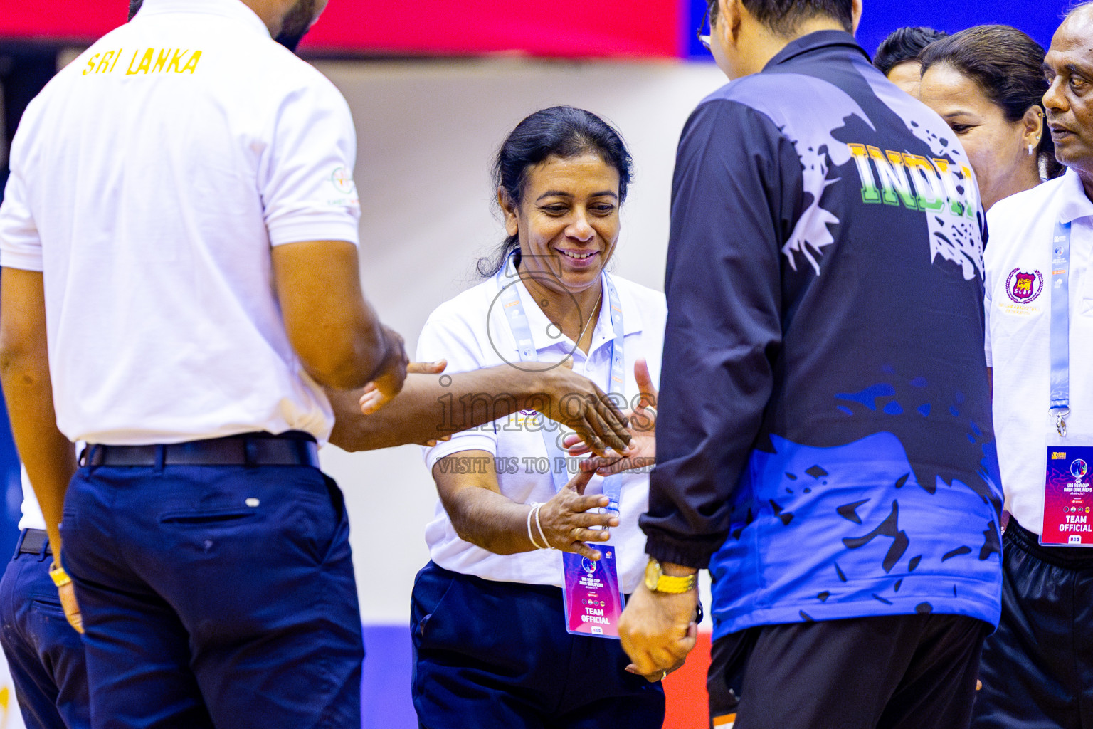 India vs SriLanka in Day 1 of Under 16 Woman's Asian Cup SABA Qualifiers 2025 was held in Social Center, Male', Maldives on 12th June 2025. Photos: Nausham Waheed / images.mv