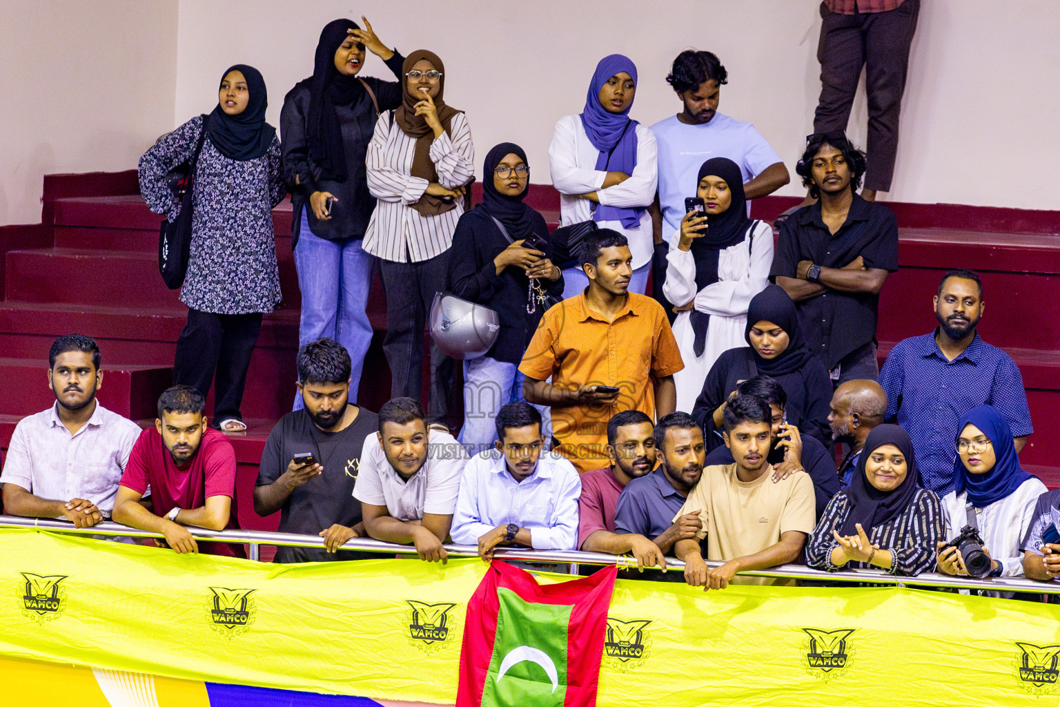 Club WAMCO vs Police Club in Semi Finals of Women's Division of VAM Cup 2025 held in Male', Maldives on Tuesday, 15th April 2025 at Social Center Indoor Hall Photos By: Nausham Waheed / images.mv
