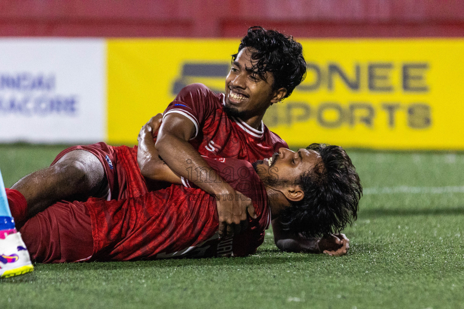 GA Vilingili vs GA Dhevvadhoo in Day 19 of Golden Futsal Challenge 2024 was held on Friday, 2nd February 2024 in Hulhumale', Maldives Photos: Nausham Waheed / images.mv