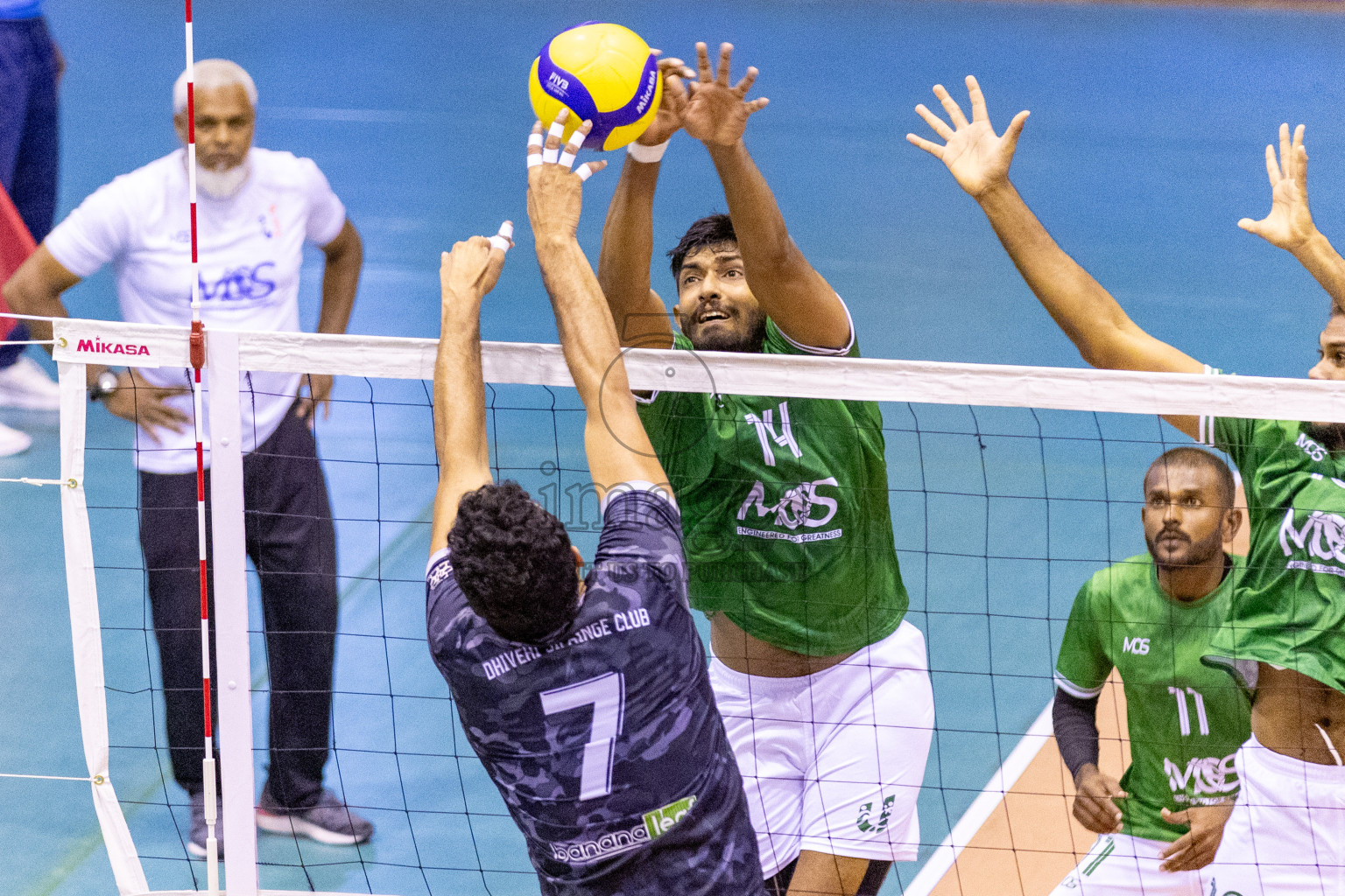 Final of Men's Division of Volleyball Association Cup 2023 held in Male', Maldives on Wednesday, 10th January 2024 at Social Center Indoor Hall Photos By: Nausham Waheed /images.mv