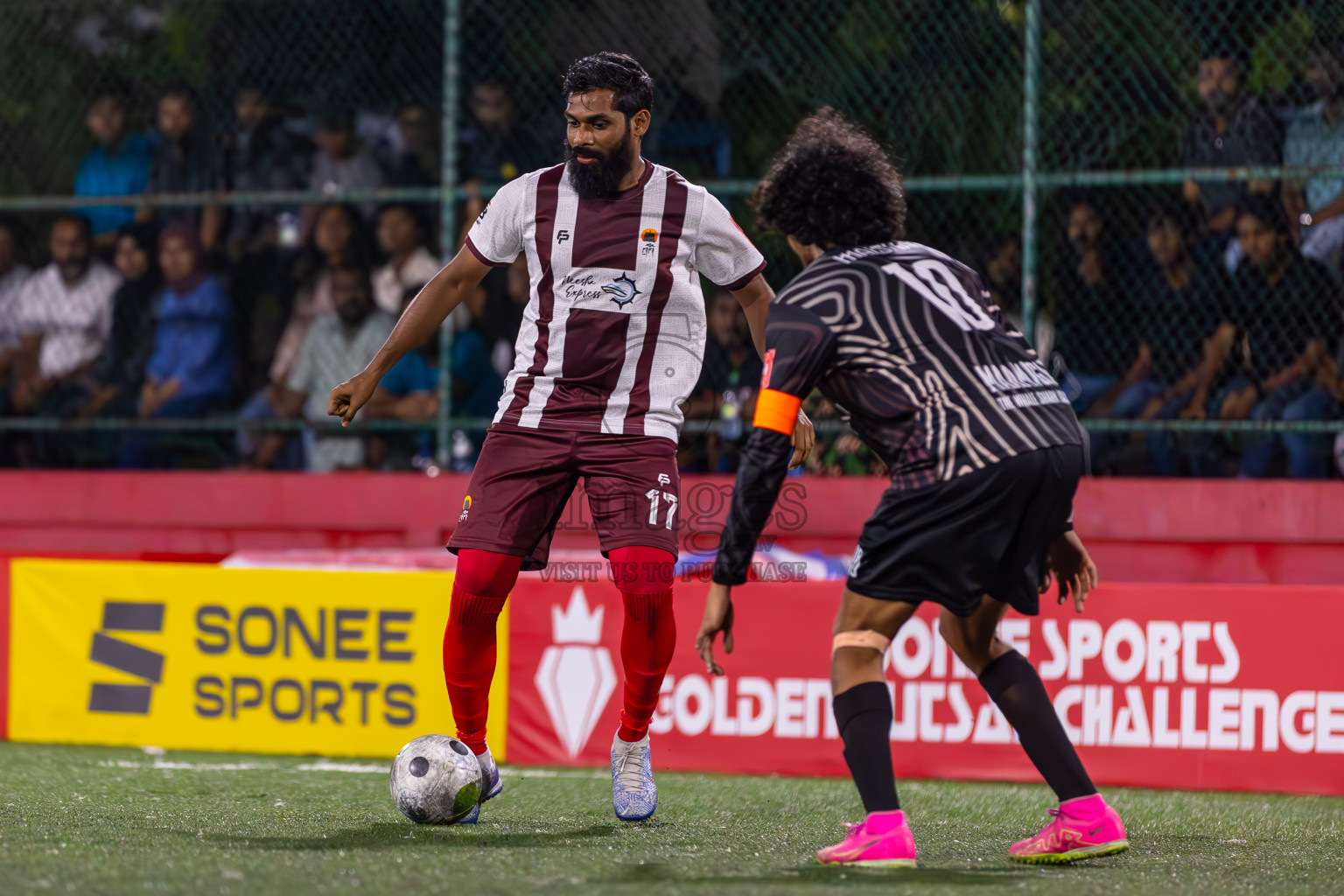 ADh Maamigili vs ADh Fenfushi in Day 12 of Golden Futsal Challenge 2024 was held on Friday, 26th January 2024, in Hulhumale', Maldives
Photos: Ismail Thoriq / images.mv