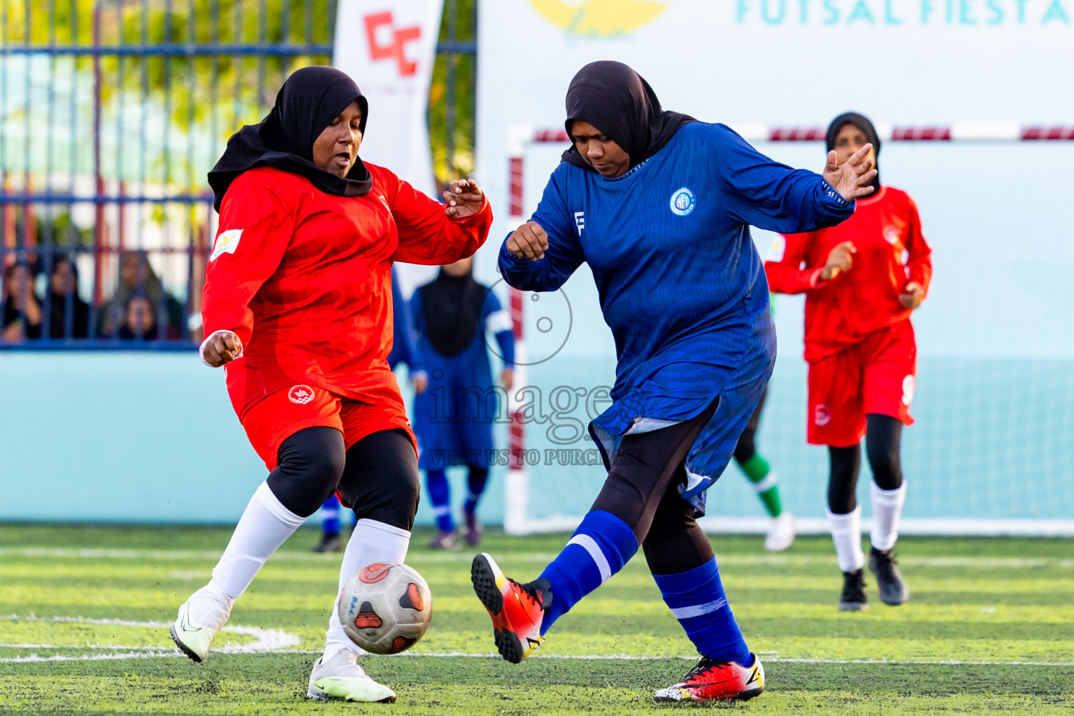 Eydhafushi vs Hithaadhoo in Day 5 of Better in Baa Futsal Fiesta 2025 Woman's division held in B. Eydhafushi, Maldives on Sunday, 9th November 2025. Photos: Nausham Waheed / images.mv