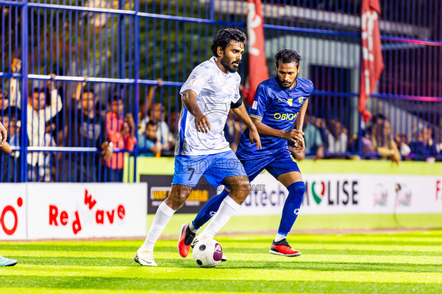 Keawan FC vs United V in Day 4 of Eydhafushi Futsal Cup 2024 was held on Thursday, 11th April 2024, in B Eydhafushi, Maldives Photos: Nausham Waheed / images.mv