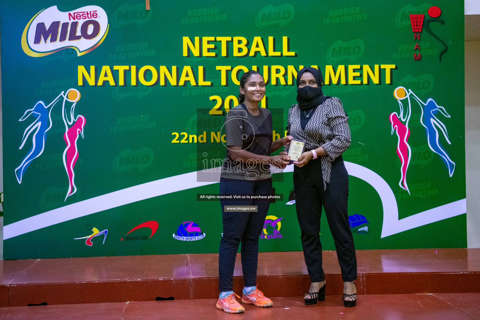 Kulhudhuffushi Youth & R.C vs Club Green Streets in the Finals of Milo National Netball Tournament 2021 (Women's) held on 5th December 2021 in Male', Maldives Photos: Ismail Thoriq / images.mv