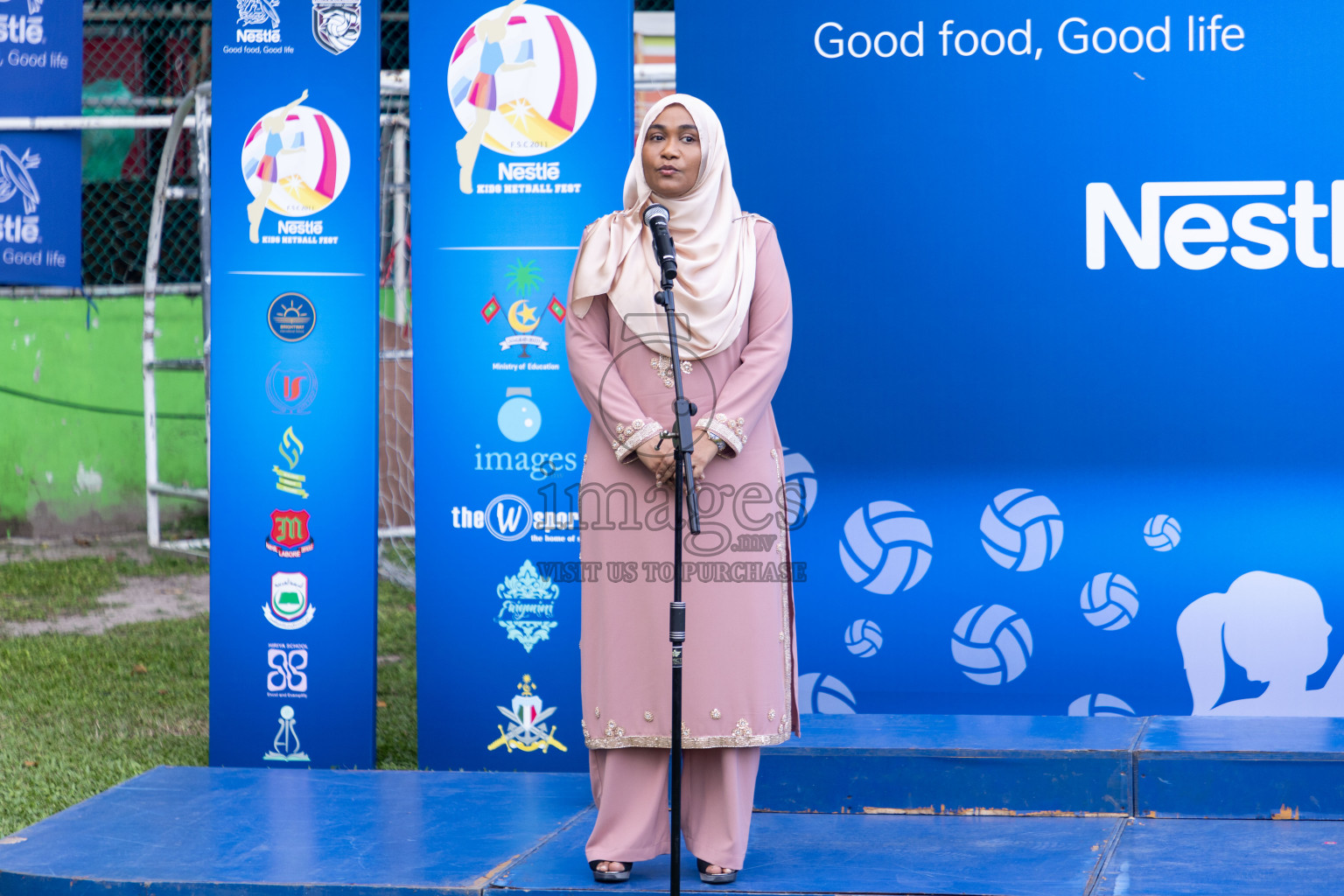 Day 3 of Nestle' Kids Netball Fiesta 2023 held in Henveyru Stadium, Male', Maldives on Saturday, 2nd December 2023. Photos by Nausham Waheed / Images.mv