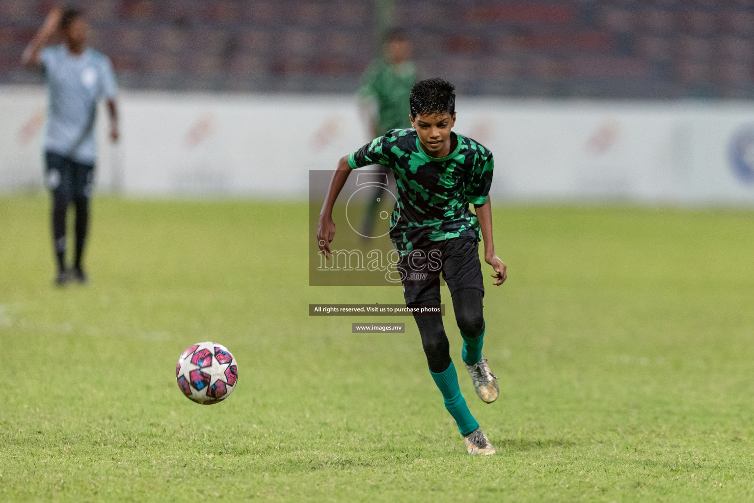 Kalaafaanu School vs Ahmadhiyya International School in the Final of FAM U13 Inter School Football Tournament 2022/23 was held in National Football Stadium on Sunday, 11th June 2023. Photos: Ismail Thoriq / images.mv