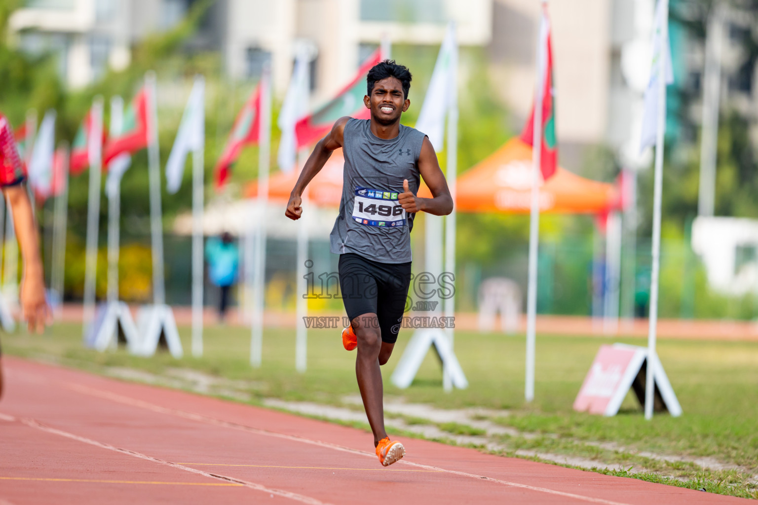 Day 6 of MWSC Interschool Athletics Championships 2024 held in Hulhumale Running Track, Hulhumale, Maldives on Thursday, 14th November 2024. Photos by: Nausham Waheed / Images.mv