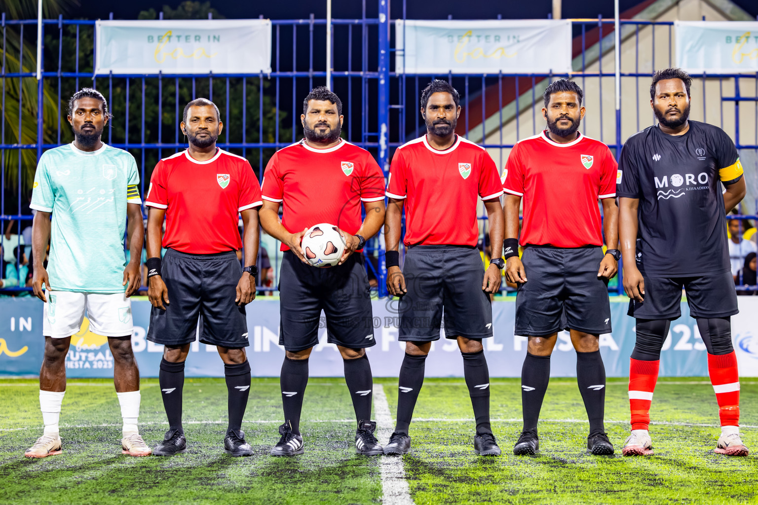 Dhonfan vs Kihaadhoo in Day 6 of Better in Baa Futsal Fiesta 2025 Men's division held in B. Eydhafushi, Maldives on Monday, 10th November 2025. Photos: Nausham Waheed / images.mv
