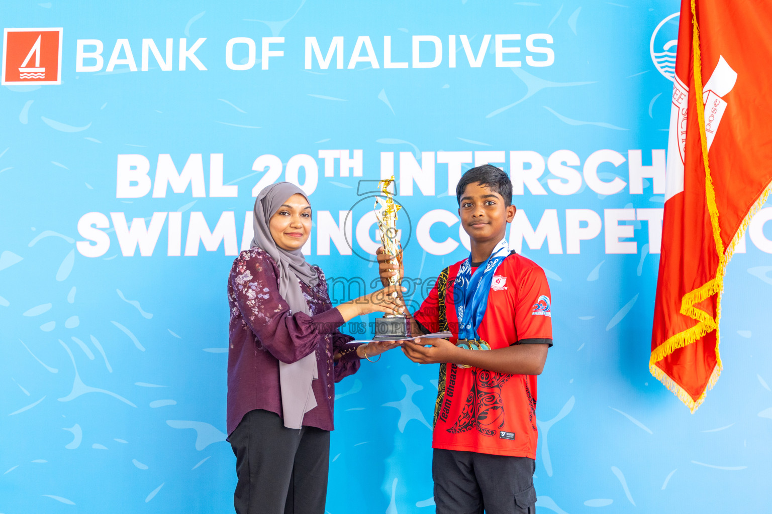 Closing ceremony of BML 20th Inter-School Swimming Competition was held in Hulhumale' Swimming Complex on Saturday, 19th October 2024. 
Photos: Ismail Thoriq