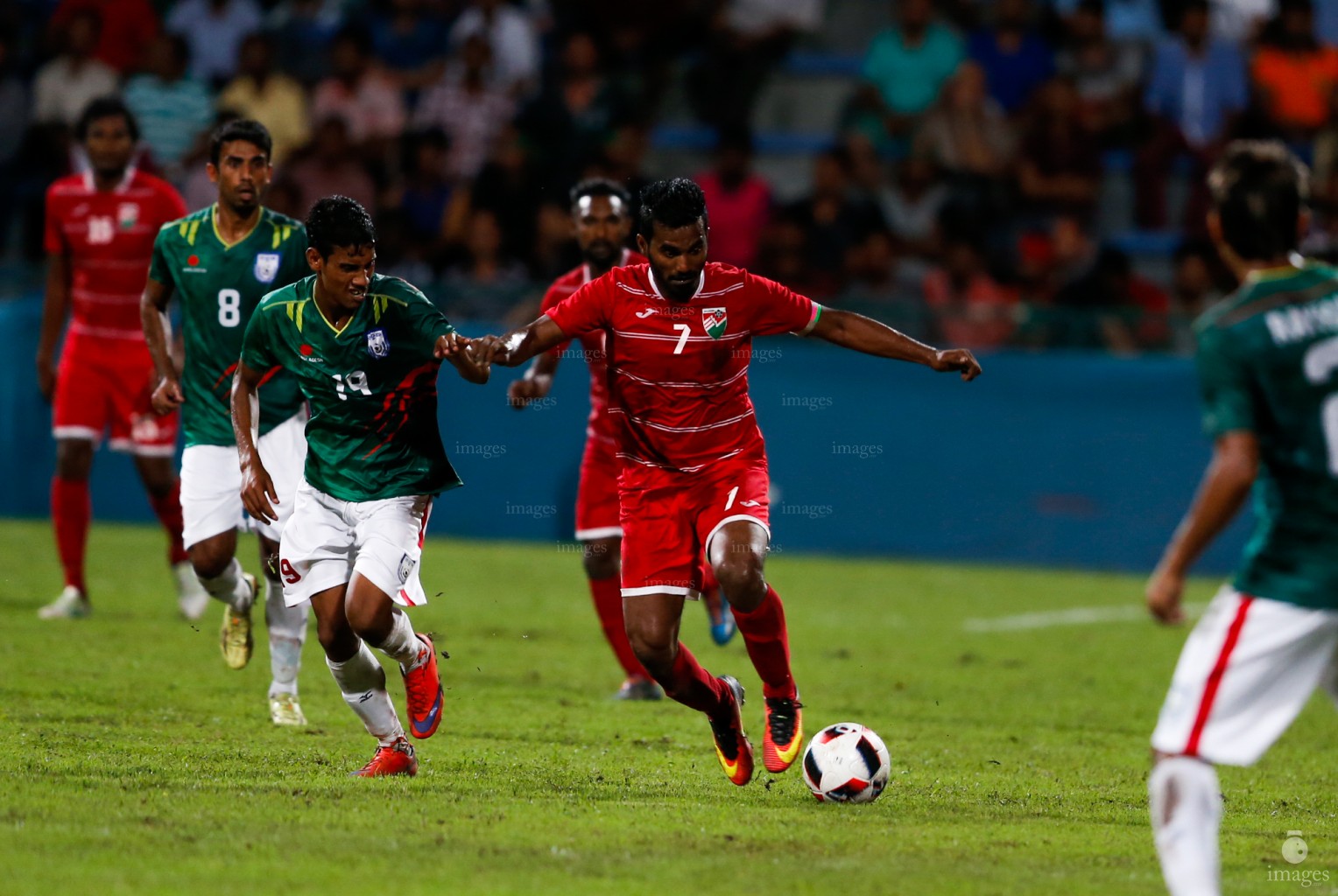 International friendly match , Maldives VS Bangladesh in Male', Maldives, Thursday, 1st September 2016.(Images.mv Photo/ Abdulla Abeedh).