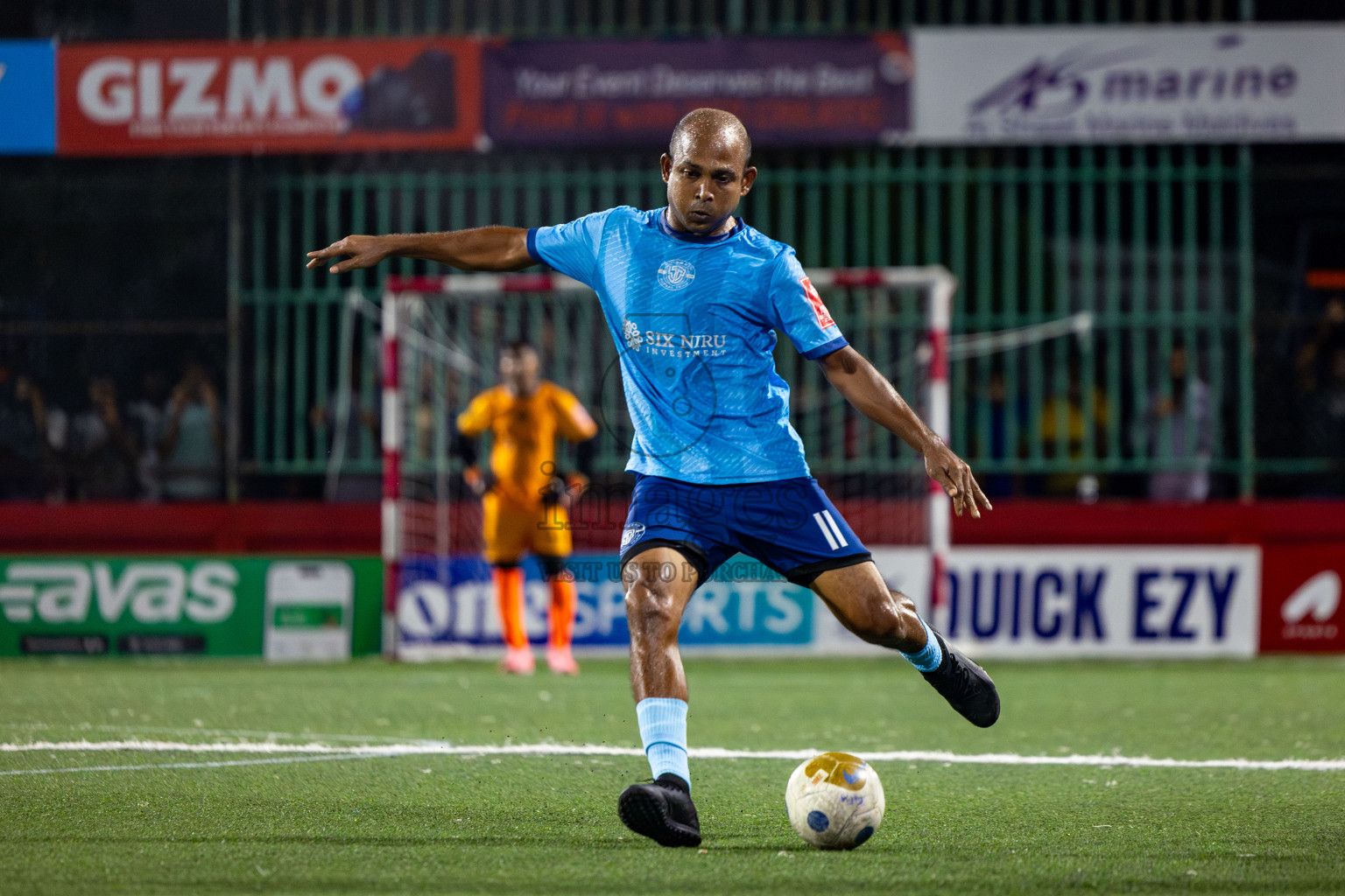 M Dhiggaru vs M Muli in Day 21 of Golden Futsal Challenge 2025 was held on Saturday , 25th January 2025, in Hulhumale', Maldives. Photos: Nausham Waheed / images.mv