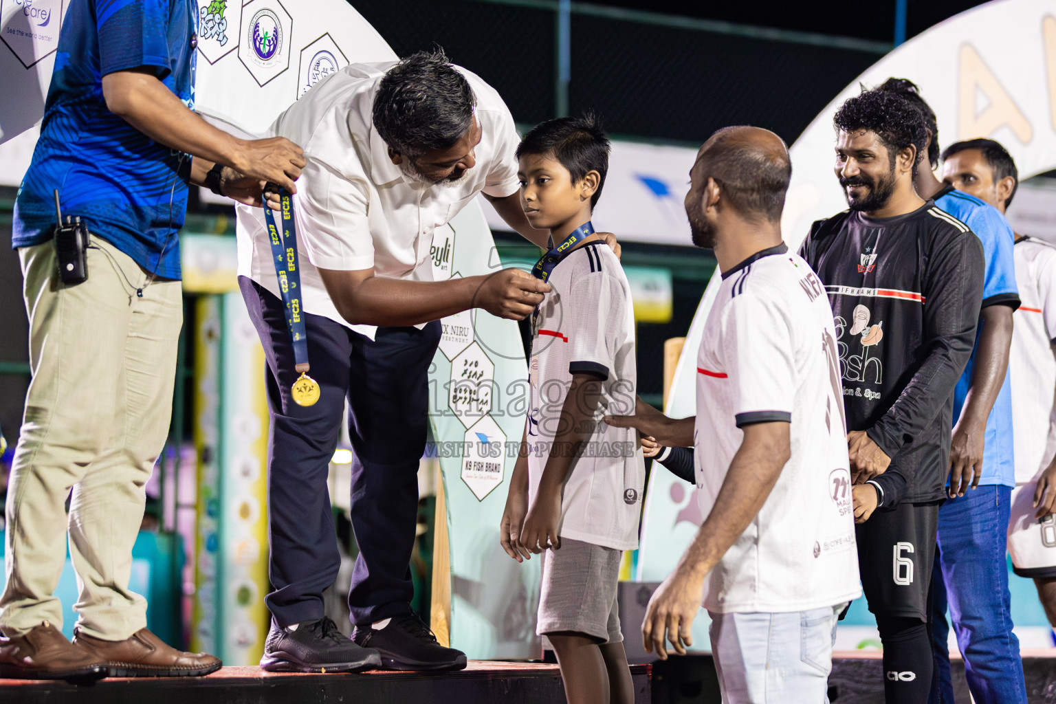 Ifhaams vs Dee Cee Jay SC in Final of Laamehi Dhiggaru Ekuveri Futsal Challenge 2025 was held on Tuesday, 29th July 2025, at Dhiggaru Futsal Ground, Dhiggaru, Maldives Photos: Areef Adam / images.mv