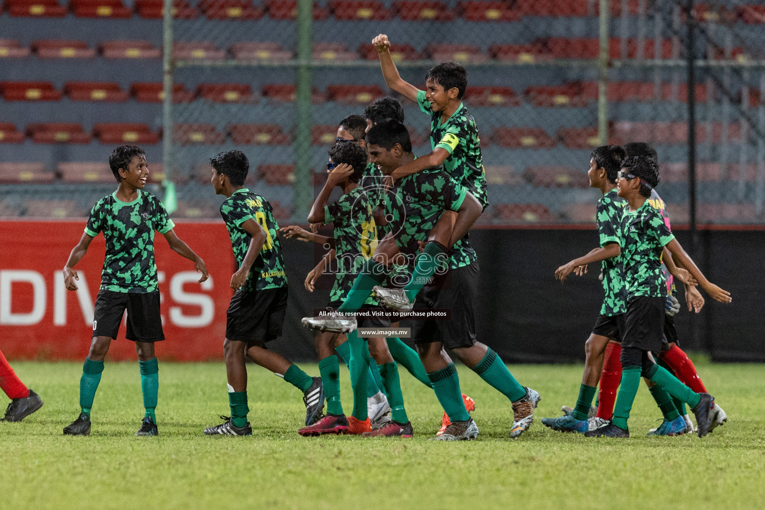 Kalaafaanu School vs Ahmadhiyya International School in the Final of FAM U13 Inter School Football Tournament 2022/23 was held in National Football Stadium on Sunday, 11th June 2023. Photos: Ismail Thoriq / images.mv