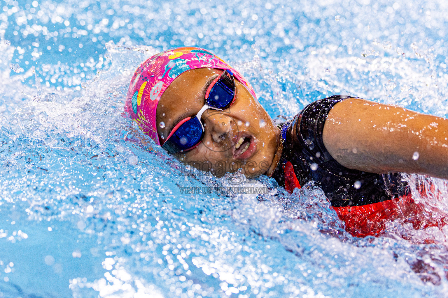 Day 4 of 1st National Short Course Swimming Competition held in Hulhumale', Maldives on Tuesday, 17th June 2025. Photos: Nausham Waheed / images.mv