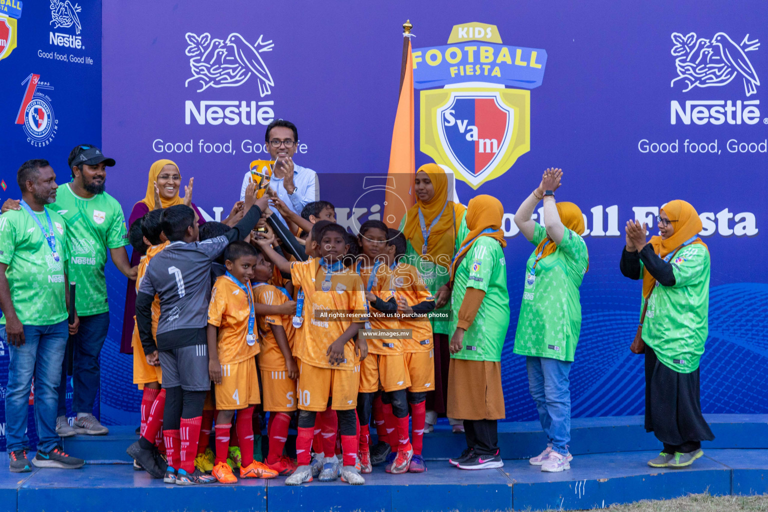 Day 4 of Nestle Kids Football Fiesta, held in Henveyru Football Stadium, Male', Maldives on Saturday, 14th October 2023
Photos: Ismail Thoriq / images.mv