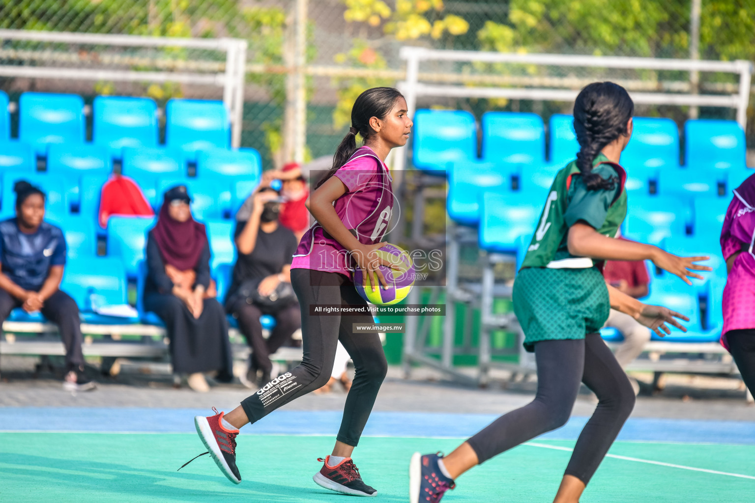 Day 9 of Junior Netball Championship 2022 held in Male', Maldives. Photos by Nausham Waheed