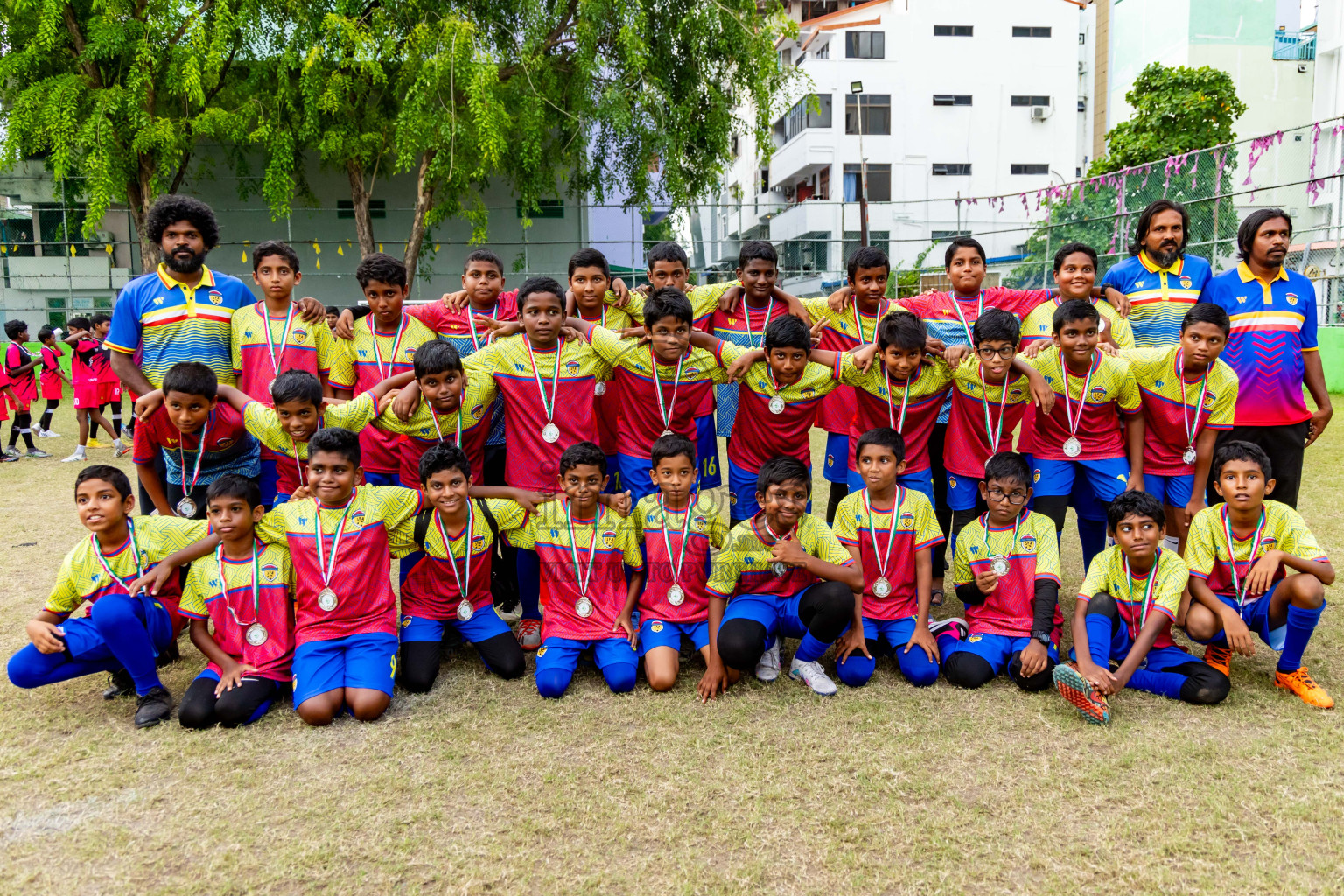 Day 4 of MILO Academy Championship 2024 - U12 was held at Henveiru Grounds in Male', Maldives on Sunday, 7th July 2024. Photos: Nausham Waheed / images.mv