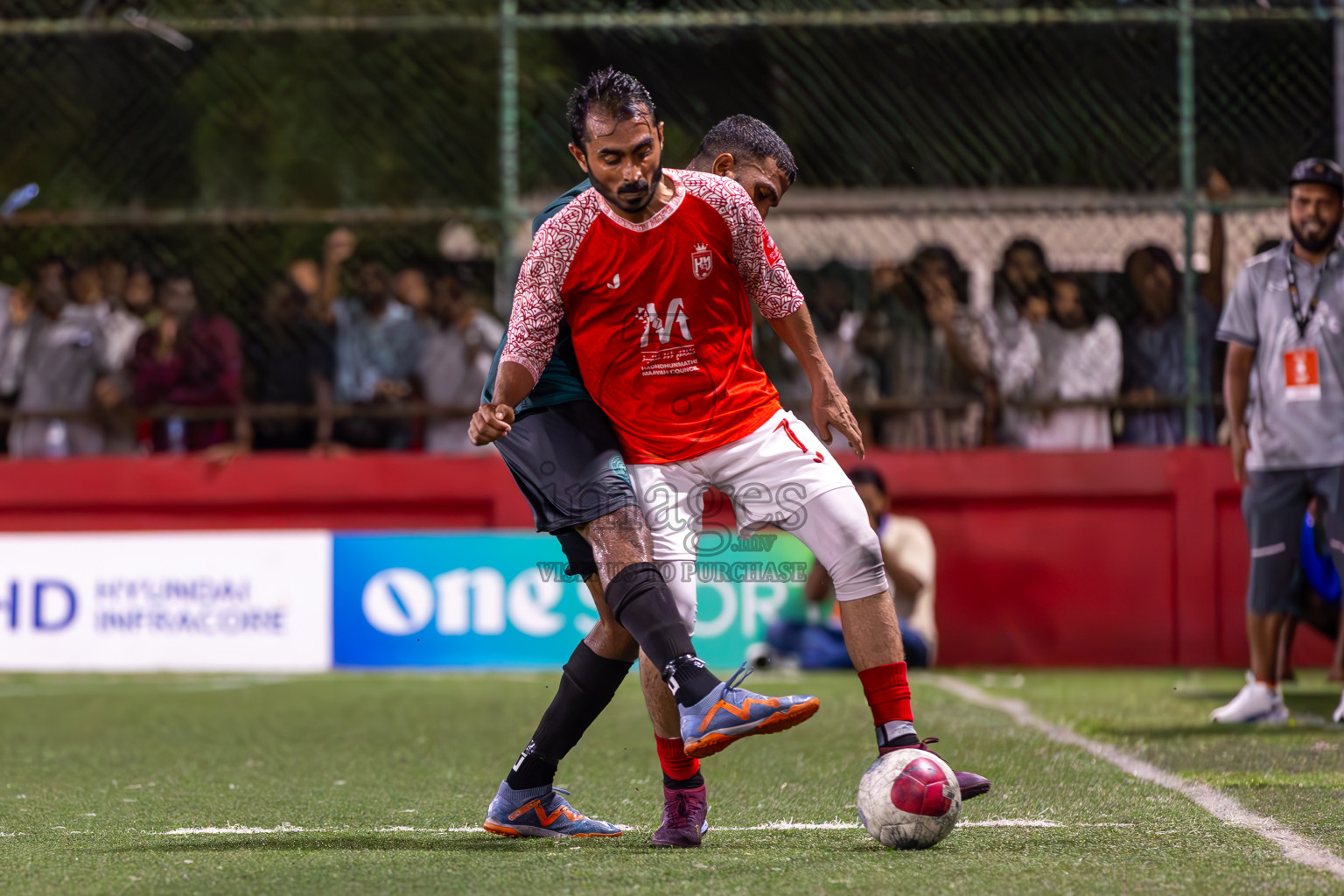 L Maavah vs L Maabaidhoo in Day 20 of Golden Futsal Challenge 2024 was held on Saturday , 3rd February 2024 in Hulhumale', Maldives Photos: Ismail Thoriq / images.mv