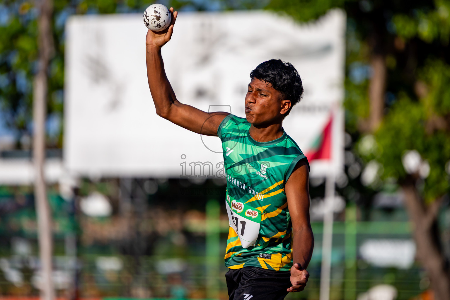 Day 1 of Inter-school Athletics Championship 2025 held in Ekuveni Synthetic Track, Male', Maldives on Monday, 06th October 2025. Photos by: Nausham Waheed / Images.mv