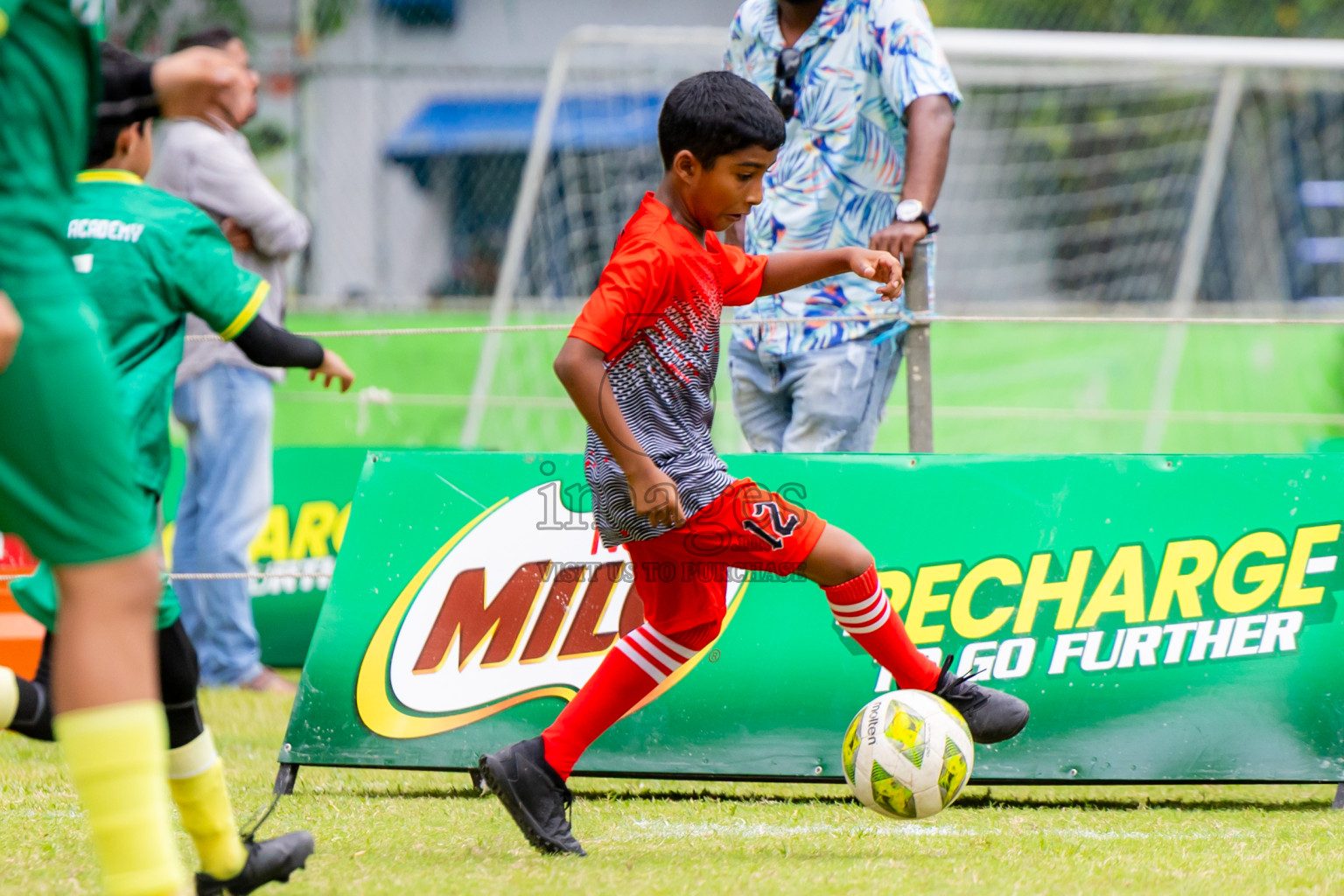 Day 1 of MILO Academy Championship 2025 (U-12) was held at Henveiru Stadium in Male', Maldives on Thursday, 1st May 2025. Photos: Nausham Waheed / images.mv