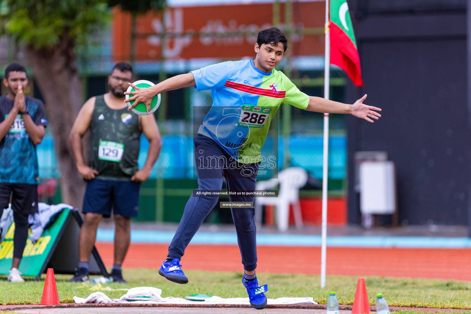 Day 2 of National Athletics Championship 2023 was held in Ekuveni Track at Male', Maldives on Friday, 24th November 2023. Photos: Nausham Waheed / images.mv