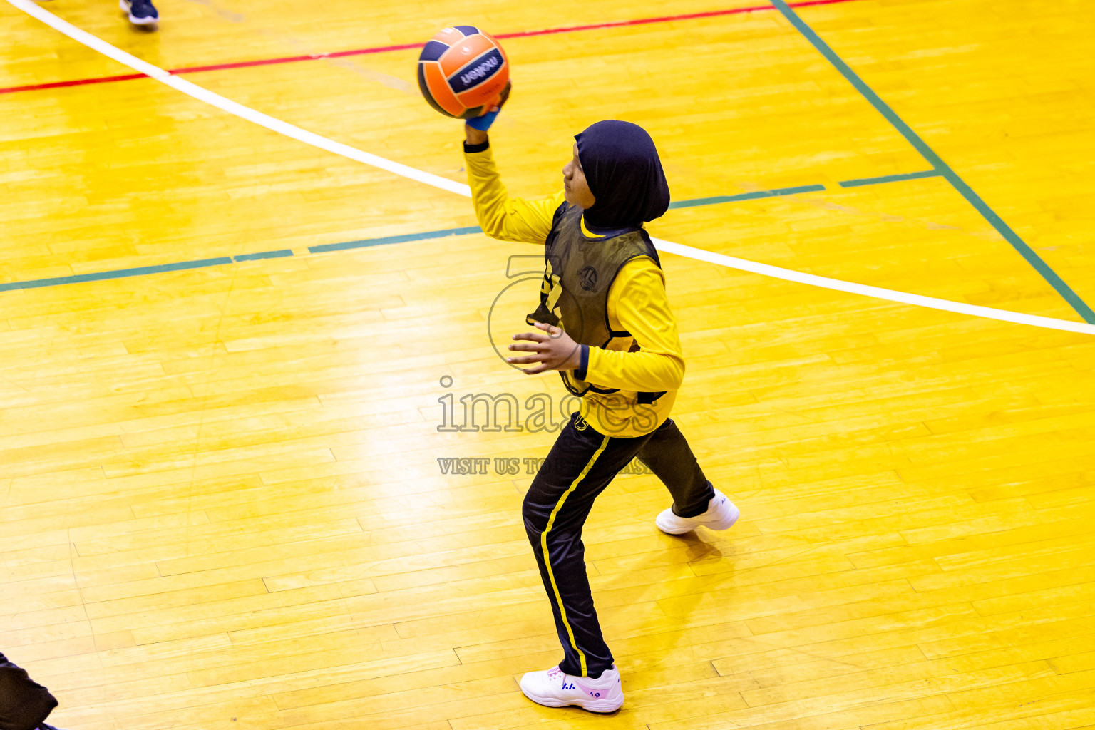 Day 8 of 25th Inter-School Netball Tournament was held in Social Center at Male', Maldives on Sunday, 18th August 2024. Photos: Nausham Waheed / images.mv