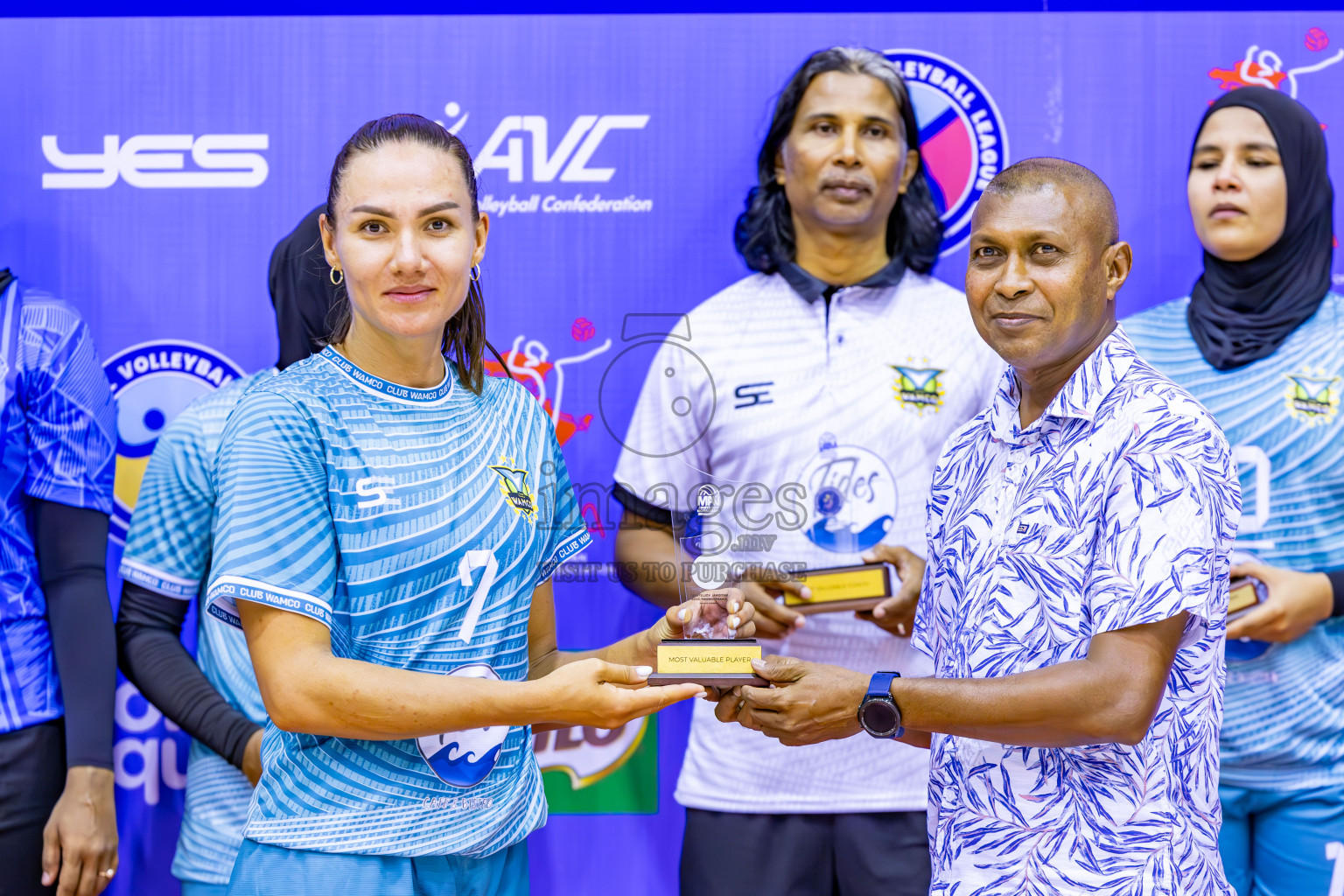 Club WAMCO vs Police Club in the final of National Volleyball Championship 2024 (women's division) was held in Social Center Indoor Hall on Thursday, 24th October 2024. 
Photos: Ismail Thoriq / images.mv