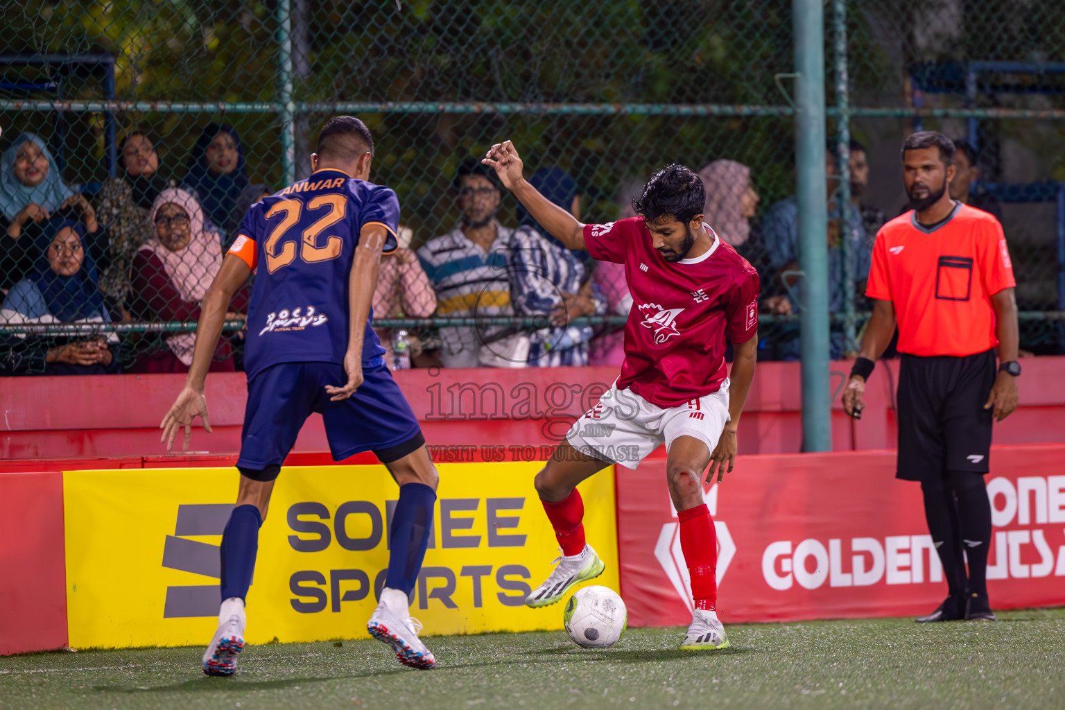 Lh Kurendhoo vs K Kaashidhoo on Day 36 of Golden Futsal Challenge 2024 was held on Wednesday, 21st February 2024, in Hulhumale', Maldives
Photos: Ismail Thoriq, / images.mv