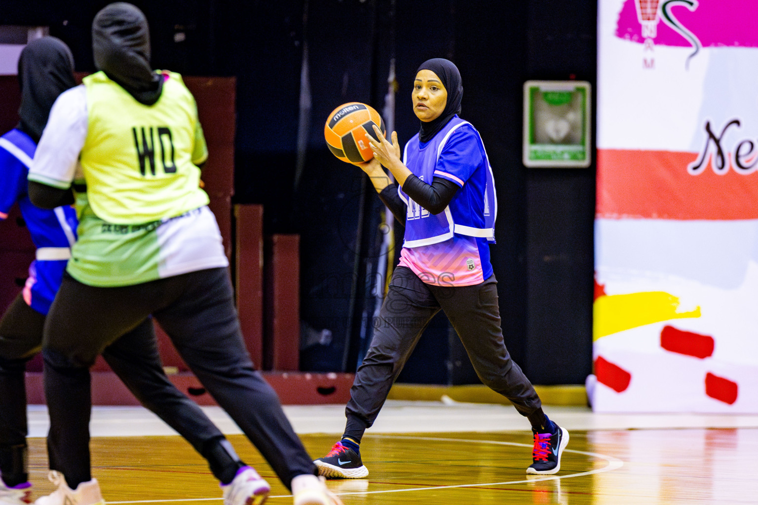 Kulhudhuffushi Youth & Recreation Club vs Sports Club Shining Star in Day 3 of 21st National Netball Tournament was held in Social Canter at Male', Maldives on Saturday, 18th May 2024. Photos: Nausham Waheed / images.mv