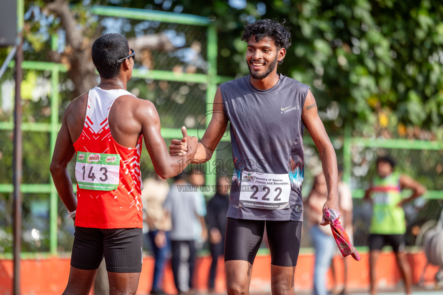 Day 2 of 33rd National Athletics Championship was held in Ekuveni Track at Male', Maldives on Friday, 6th September 2024. Photos: Shuu Abdul Sattar / images.mv