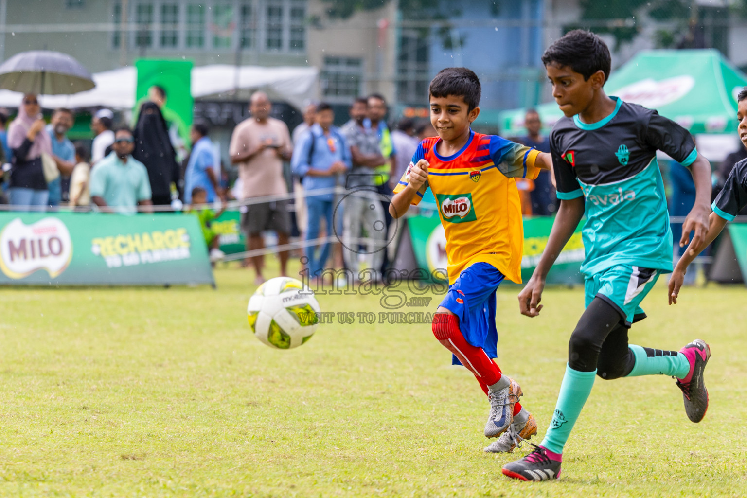 Day 1 of MILO Academy Championship 2025 (U-12) was held at Henveiru Stadium in Male', Maldives on Thursday, 1st May 2025. Photos: Ismail Thoriq / images.mv