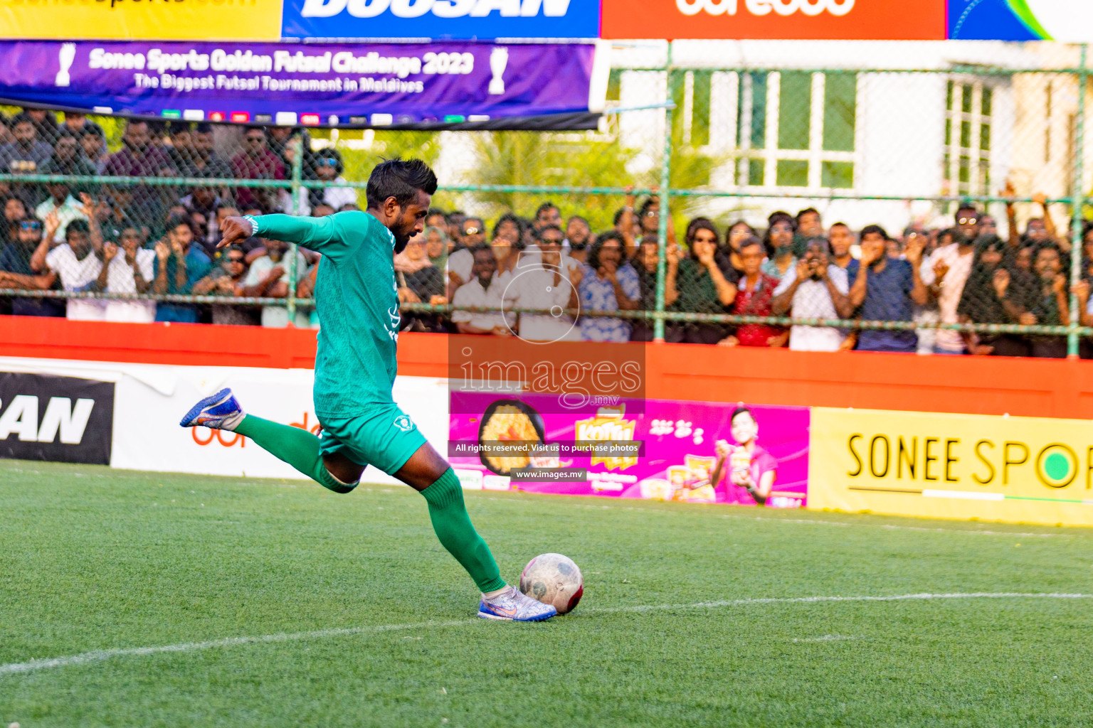 Matchday 21 of Golden Futsal Challenge 2023 on 25 February 2023 in Hulhumale, Male, Maldives