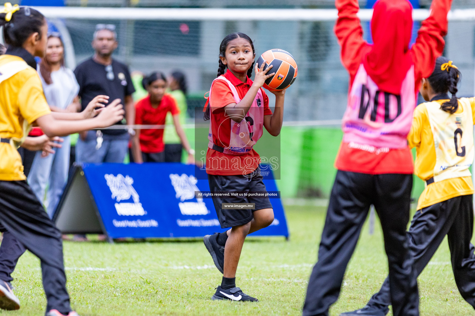 Day 1 of Nestle' Kids Netball Fiesta 2023 held in Henveyru Stadium, Male', Maldives on Thursday, 30th November 2023. Photos by Nausham Waheed / Images.mv