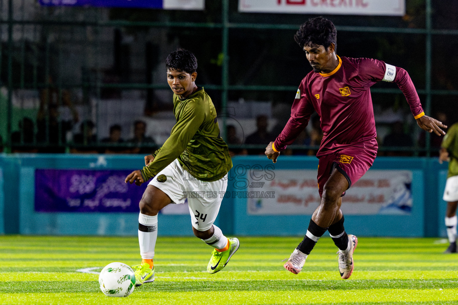 Comienzo fc vs The dee ess kay in Day 1 of Laamehi Dhiggaru Ekuveri Futsal Challenge 2025 was held on Thursday, 24th July 2025, at Dhiggaru Futsal Ground, Dhiggaru, Maldives Photos: Nausham Waheed / images.mv