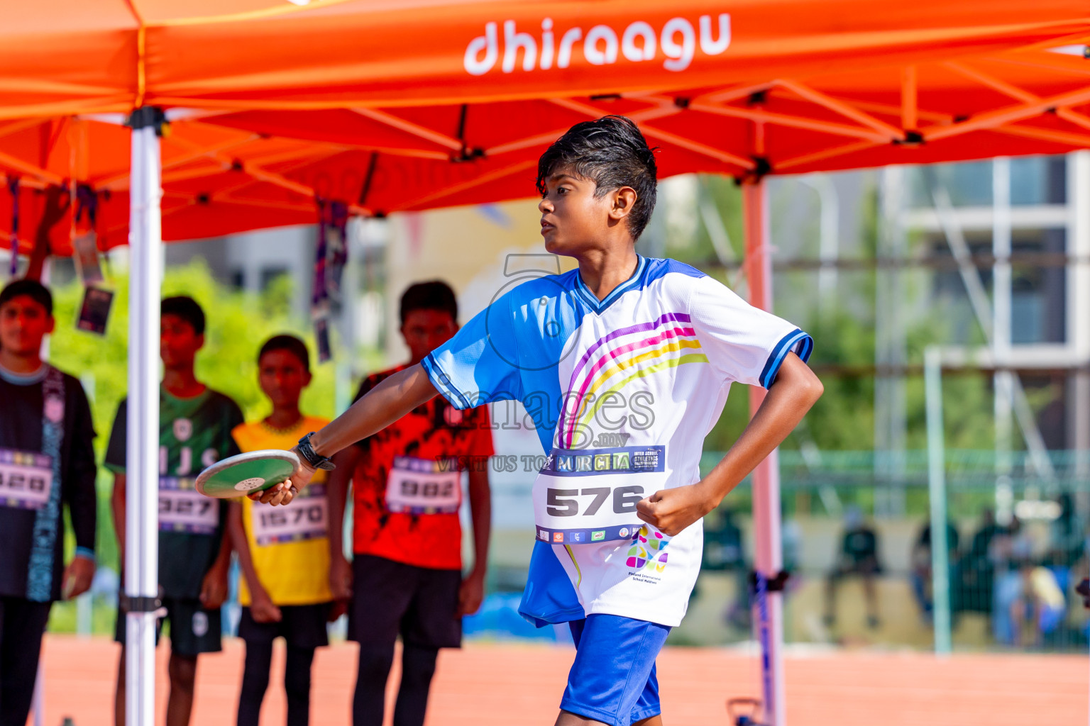 Day 4 of MWSC Interschool Athletics Championships 2024 held in Hulhumale Running Track, Hulhumale, Maldives on Tuesday, 12th November 2024. Photos by: Nausham Waheed / Images.mv