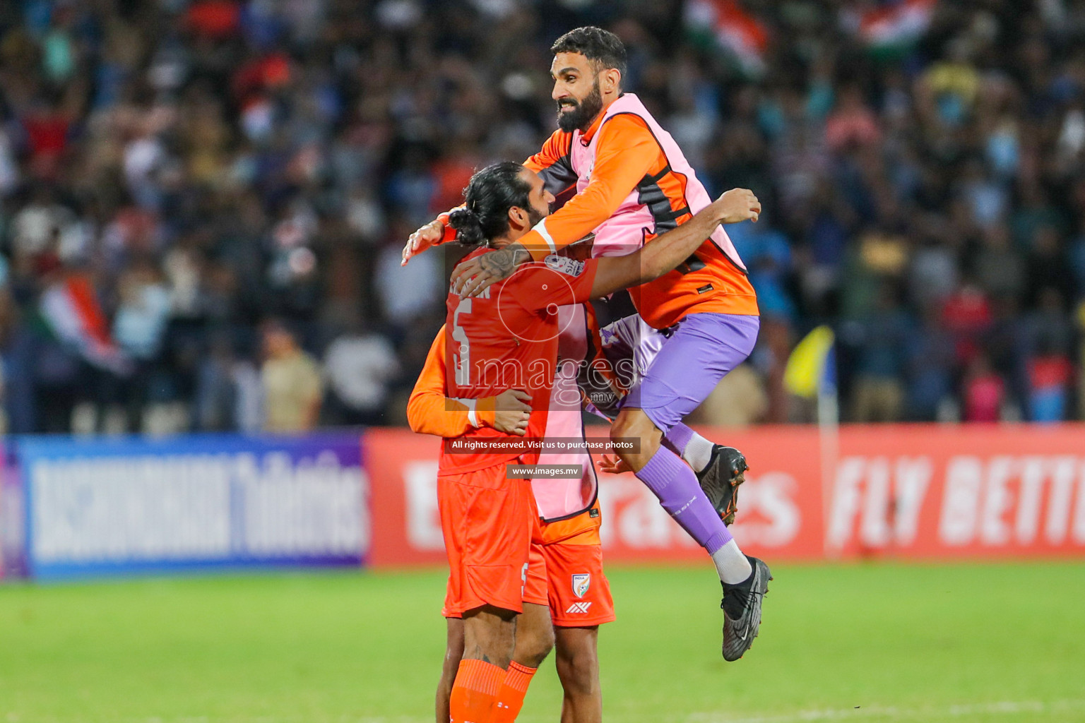 Kuwait vs India in the Final of SAFF Championship 2023 held in Sree Kanteerava Stadium, Bengaluru, India, on Tuesday, 4th July 2023. Photos: Hassan Simah / images.mv