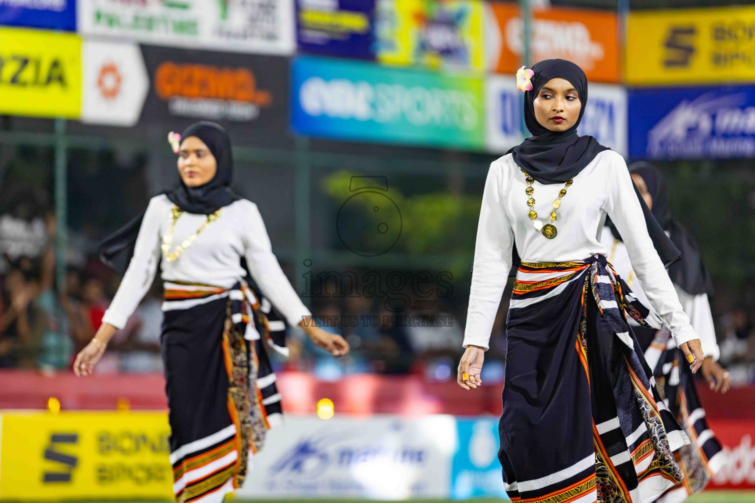 L. Gan VS B. Eydhafushi in the Finals of Golden Futsal Challenge 2024 which was held on Thursday, 7th March 2024, in Hulhumale', Maldives. 
Photos: Hassan Simah / images.mv