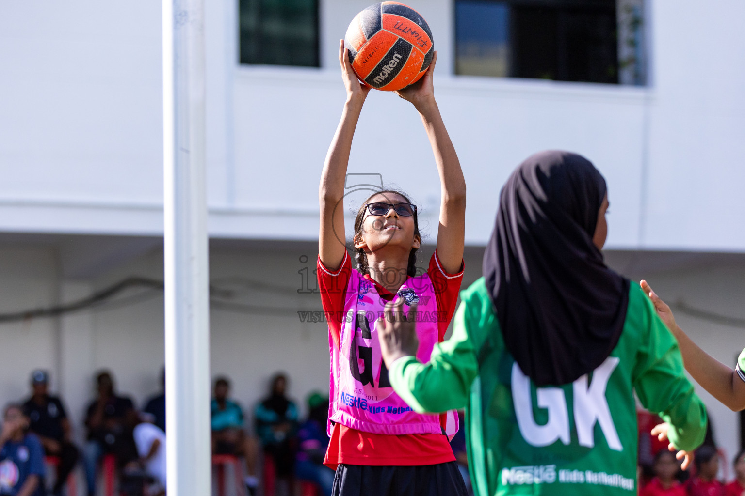 Day 3 of Nestle' Kids Netball Fiesta 2023 held in Henveyru Stadium, Male', Maldives on Saturday, 2nd December 2023. Photos by Nausham Waheed / Images.mv