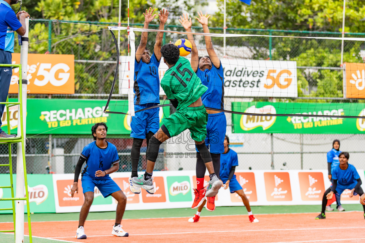 Milo National Junior Volleyball Championship 2025 Day 1 was held on Saturday, 22nd November 2025 at Ekuveni Turf Court Male', Maldives. Photos: Areef Adam / images.mv