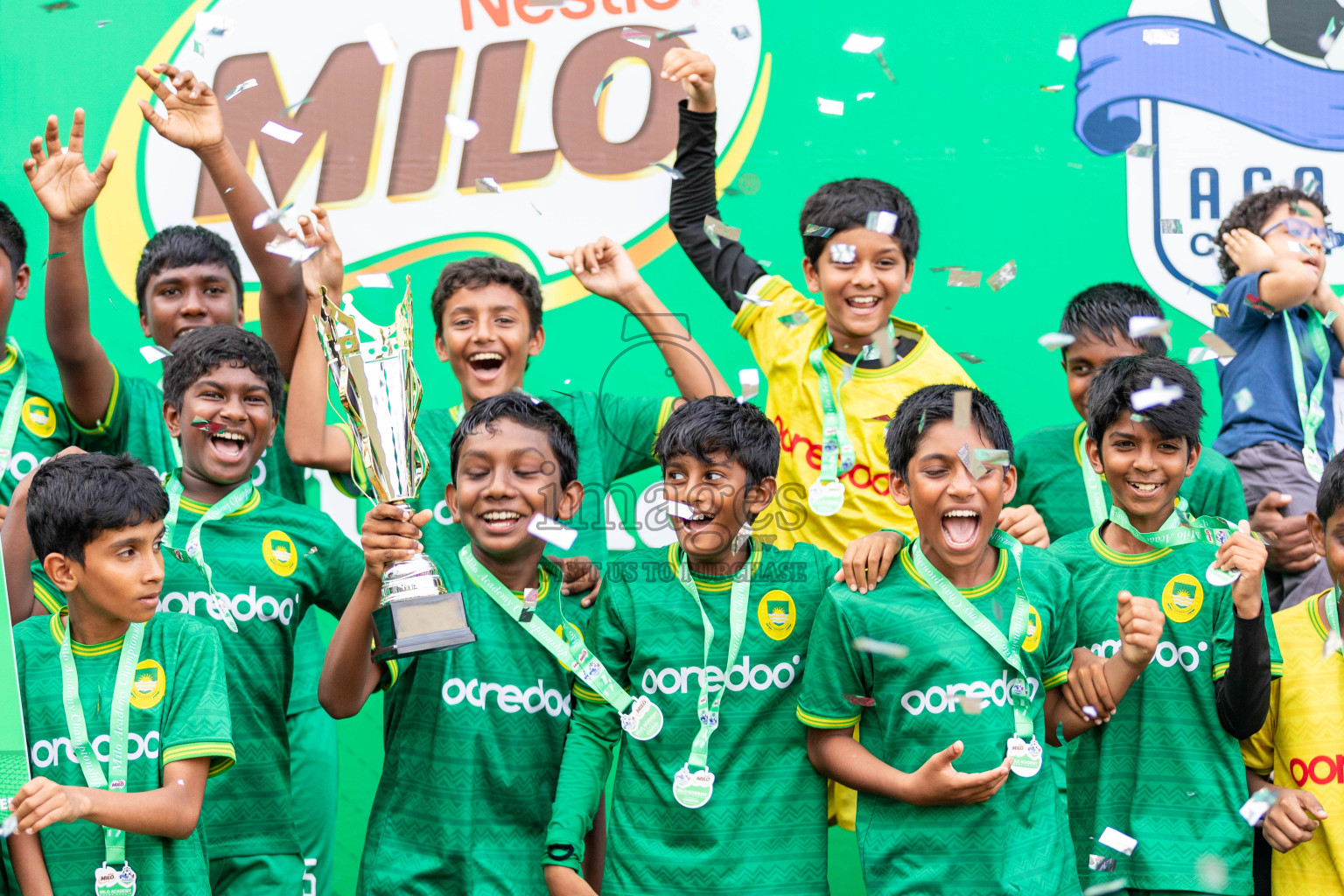 Final Day  of MILO Academy Championship 2024 - U12 was held at Henveiru Grounds in Male', Maldives on Thursday, 7th July 2024. Photos: Shuu Abdul Sattar / images.mv