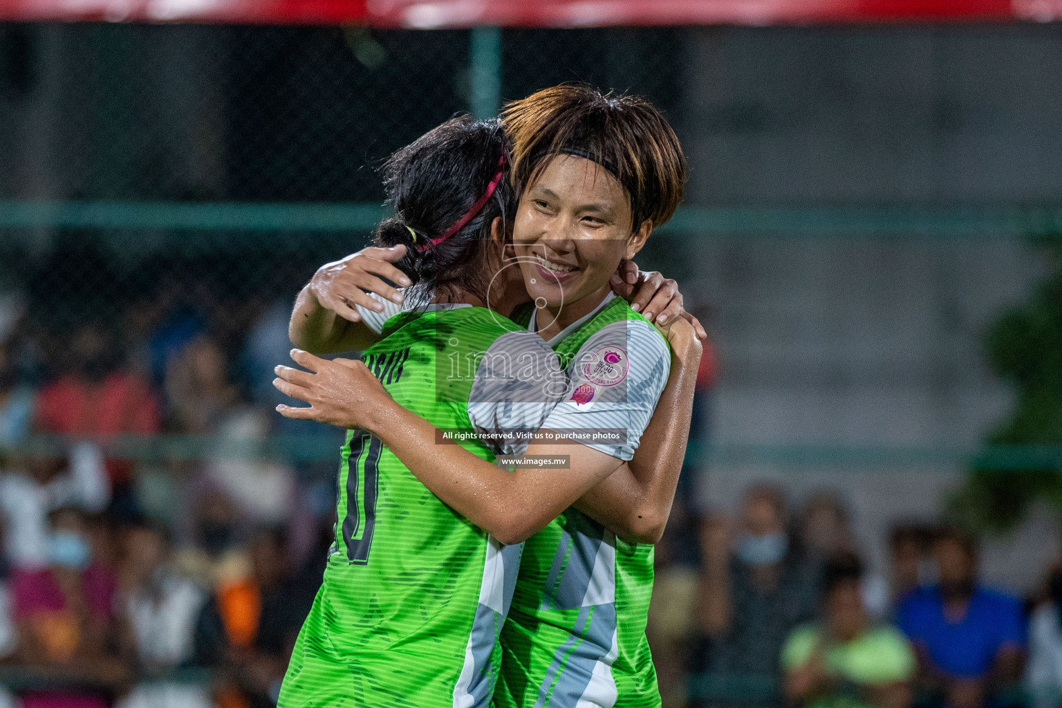 Club WAMCO vs DSC in the Semi Finals of 18/30 Women's Futsal Fiesta 2021 held in Hulhumale, Maldives on 14th December 2021. Photos: Ismail Thoriq/ images.mv