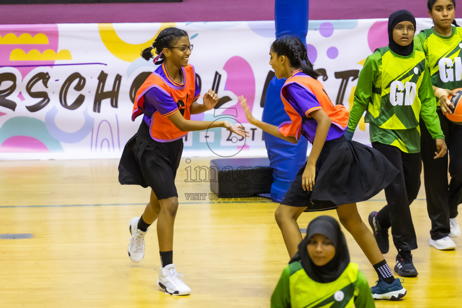 Day 14 of 25th Inter-School Netball Tournament was held in Social Center at Male', Maldives on Sunday, 25th August 2024. Photos: Hasni / images.mv