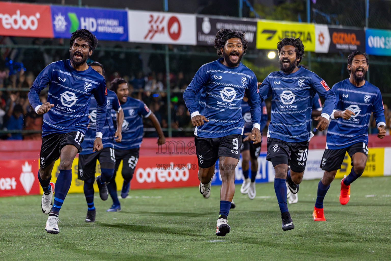 K. Gaafaru VS B. Eydhafushi in Zone 3 Group Stage Final on Day 38 of Golden Futsal Challenge 2024 which was held on Friday, 23rd February 2024, in Hulhumale', Maldives 
Photos: Hassan Simah/ images.mv