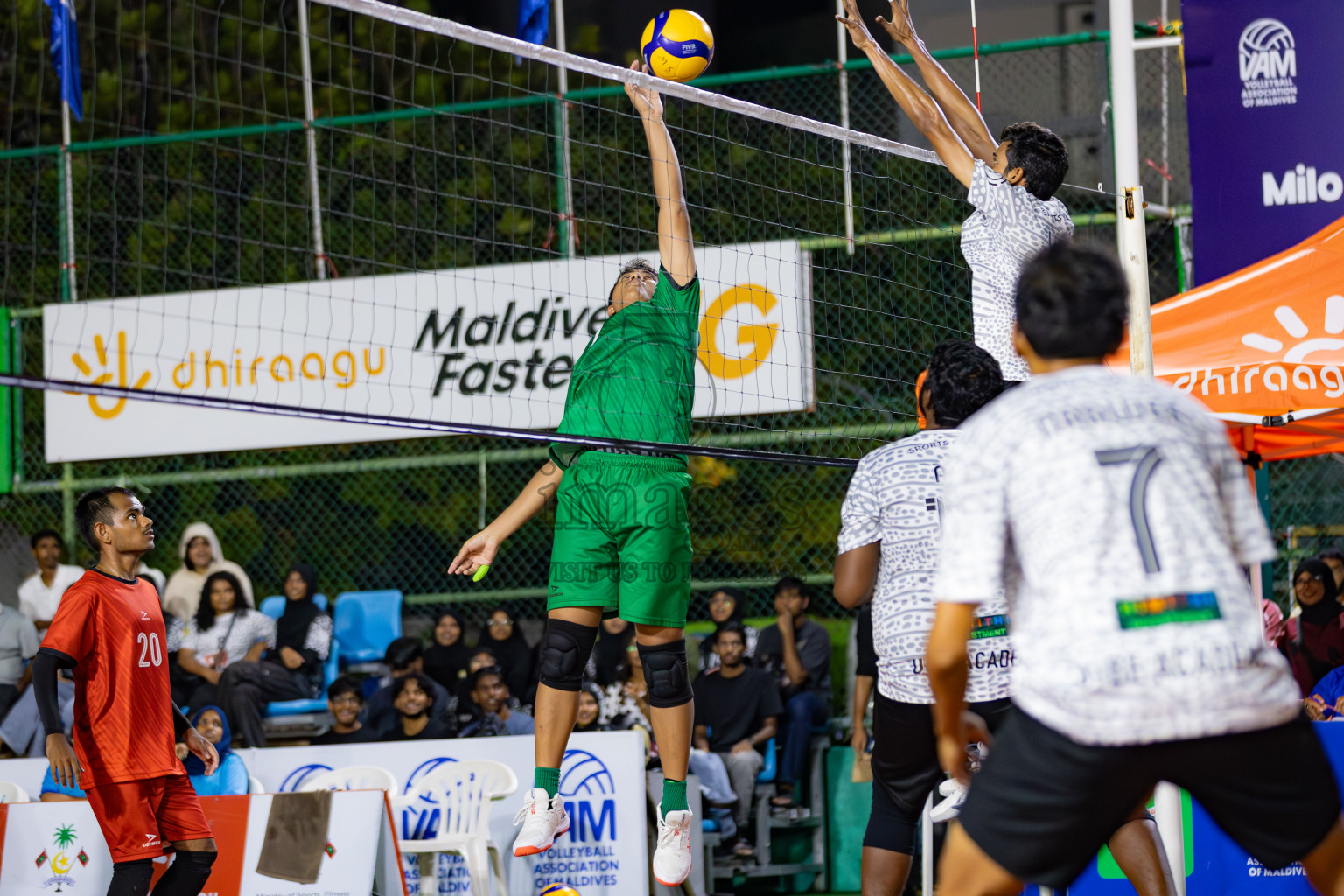 Semi Finals of Milo National Junior Volleyball Championship 2025 Day 5 was held on Thursday, 27th November 2025 at Ekuveni Turf Court Male', Maldives. Photos: Areef Adam / images.mv