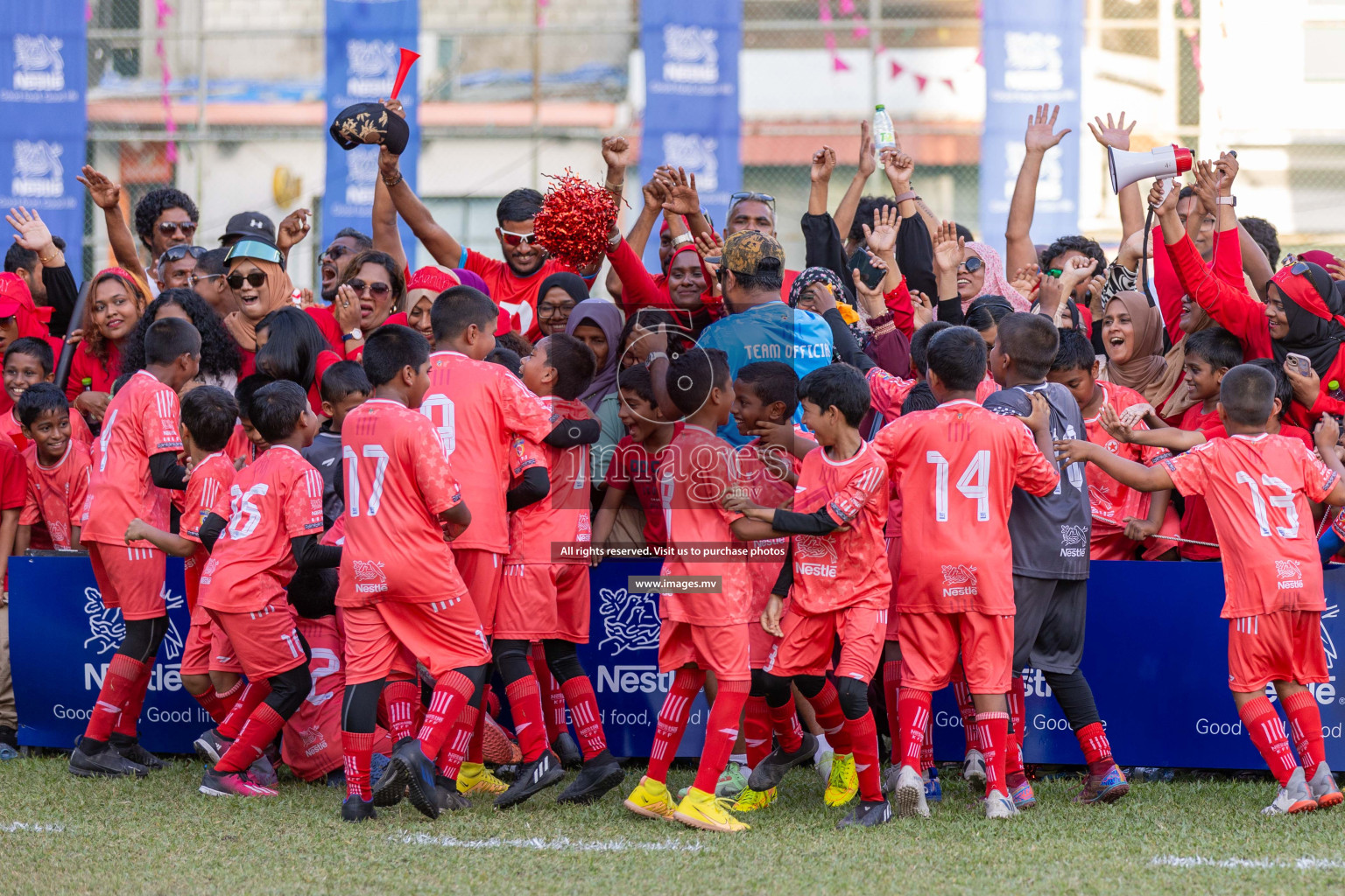 Day 4 of Nestle Kids Football Fiesta, held in Henveyru Football Stadium, Male', Maldives on Saturday, 14th October 2023
Photos: Ismail Thoriq / images.mv