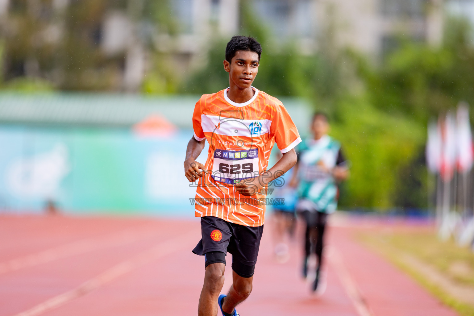 Day 3 of MWSC Interschool Athletics Championships 2024 held in Hulhumale Running Track, Hulhumale, Maldives on Monday, 11th November 2024. 
Photos by: Hassan Simah / Images.mv