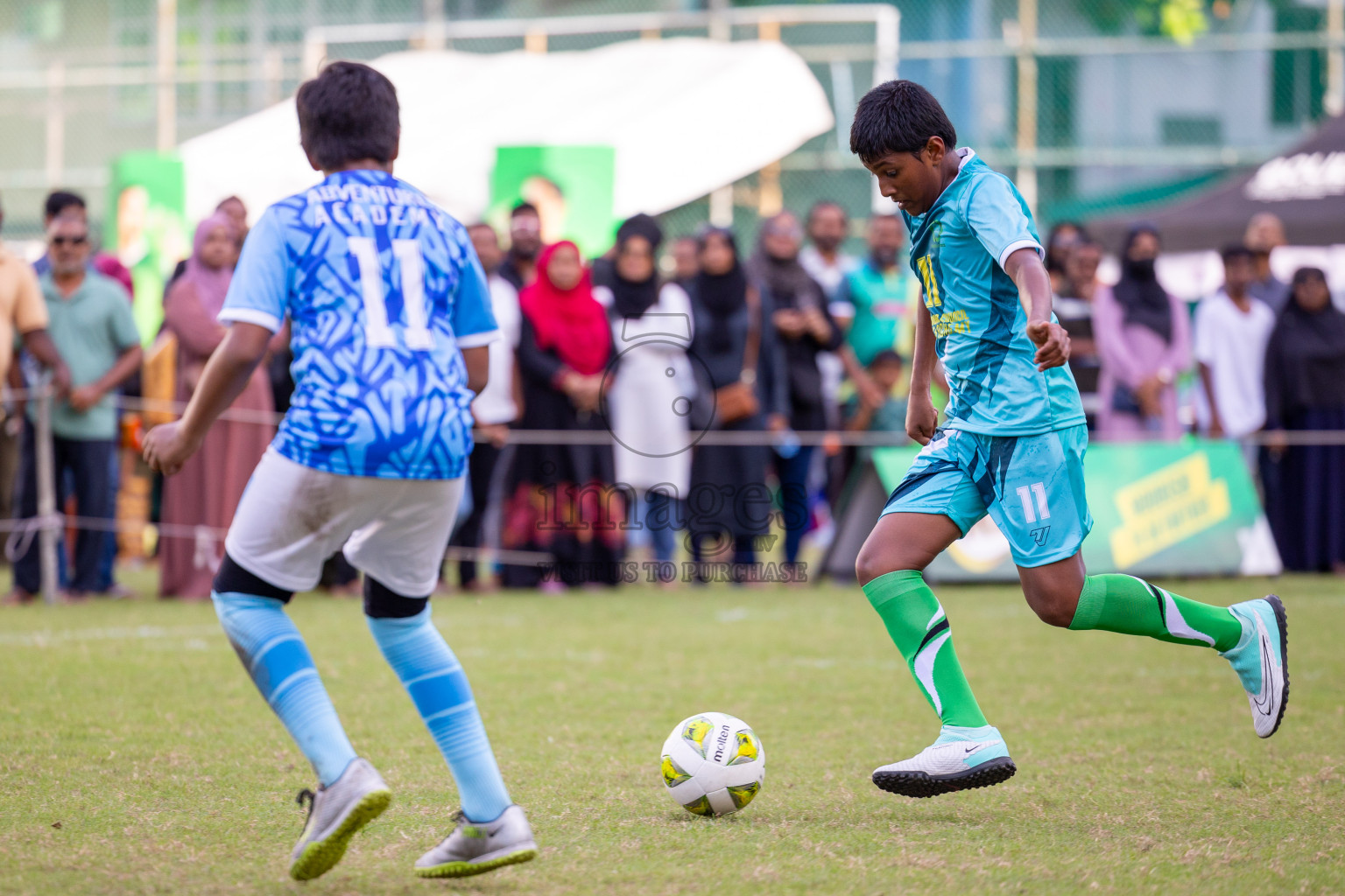 Day 1 of MILO Academy Championship 2024 - U12 was held at Henveiru Grounds in Male', Maldives on Thursday, 4th July 2024. 
Photos: Ismail Thoriq / images.mv